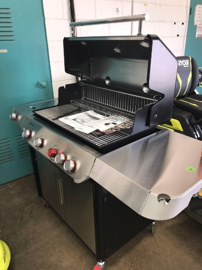 Weber Genesis propane grill bring help to load