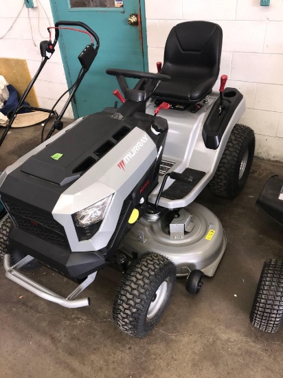 Murray MT200 gas powered riding lawnmower bring help to load