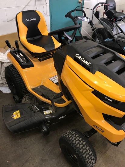 Cub Cadet LT 46 riding lawn mower gas powered.