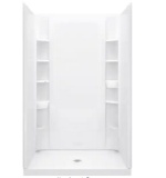 Sterling 48 in shower back wall bring help to load
