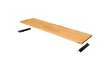 72 inch solid wood work station bring help to load