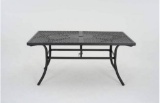 Stanworth Brown Metal outdoor Dining Table