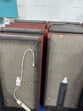 17 office table tops no legs bring help to remove ,come to preview