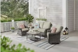 Chasewood 4pc conversation set - sational chair /swivel glider chair/ loveseat and coffee table