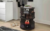 wayfair by winston porter 16 pr shoe storage rotating table