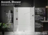 Sterling 48-in seated shower wall set