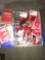 Box of gift bags/tissue paper/ribbons/tape/Christmas cards