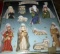 10- pieces hand painted nativity figures