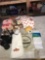 Bathroom items towels/rugs/shower curtains