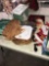Christmas plates/stool/flood lights/Christmas towels