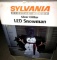 Sylvania digital decor silver glitter LED snowman
