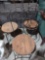 four Cafe chairs with table