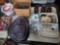 miscellaneous lot including shelf brackets, backpacks, and more