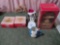Christmas windmill and miscellaneous Christmas items