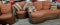 three piece patio furniture set with pillows
