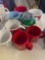 9 snoopy Christmas mugs