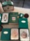 5- Hallmark keepsake Christmas ornaments Santa's big night- Lerrera,Globus& Mrs. Claus-Sharing