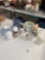 vintage collectible lot oil lamps tea cup and more