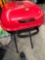 Full size barbecue grill with back of charcoal new