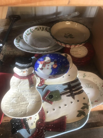 Assorted Christmas dishes