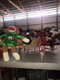 2- Christmas sleds/bench