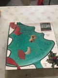 Indiana glass Christmas serving tray