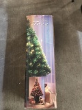 Fiber optic Christmas tree with base