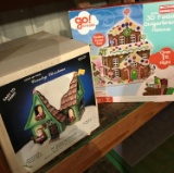 St Nicks  Workshop easy to paint/3D foam gingerbread house