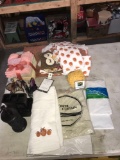 Bathroom items towels/rugs/shower curtains