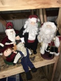 4- Christmas Santa figures
