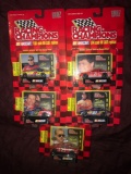 5- Racing Champions 1/64 Nascar stock cars Mike Wallace-Michael Waltrip-Ricky Craven-Jeff Burton-Ted