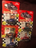 5- Racing Champions 1/64 Nascar stock cars Sterling Marlin-Joe Nemechek-Bobby Labonte-Jeff