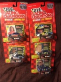 5-Racing champions 1/64 Nascar stock cars Patty Moise-Derrike Cope-Ricky Carven-Lake Speed-Mark