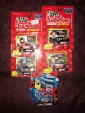 5- Racing Champions 1/64 Nascar stock cars Terry Labonte-Ward Burton-Darrell Waltrip-Ricky Rudd-Ted
