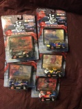 5- Racing Champions 1/64 Nascar stock cars Robert Pressley-Gary Bradberry-Geoffrey Bodine-Darrell