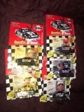 5- Racing Champions 1/64 Nascar stock cars Ted Musgrave-Michael Waltrip-Todd Bodine-Geoff