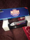 Action Kyle Petty 1/96 race car transporter in display case