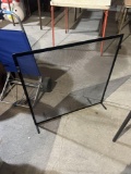 29x30 inch black fireplace screen.