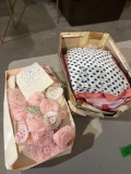 Vintage Material  and Knitting Squares