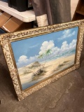 42x30 inch signed pictures of sea side.