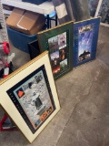 3 framed pictures of Notre Dame University