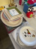 15 snoopy plates