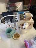 9 snoopy mug lot