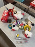 Snoopy lot of assorted toys and collectibles