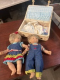 American girl twin boy and girl dolls and accessories