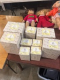 9 precious moment clowns in boxes