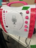child's karaoke machine has power supply