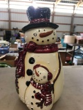 Snowman cookie jar