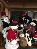 Assorted Christmas decorations- Snowmen