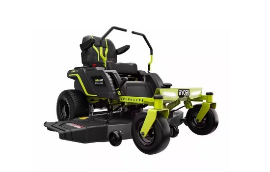 Ryobi 48 zero turn riding lawnmower battery bring help to load come to preview